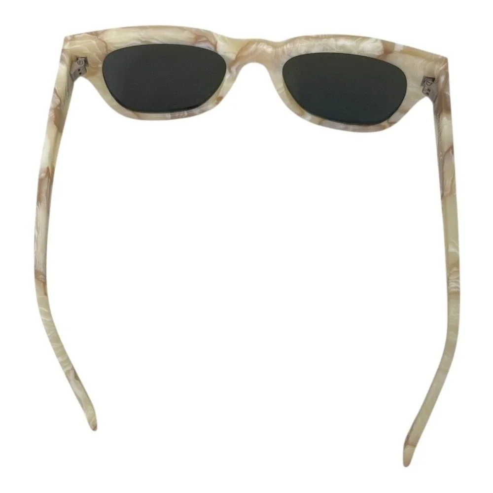 Maho Eyewear Geneva Sunglasses Cream Marbled Iconic 60's Style Discontinued
